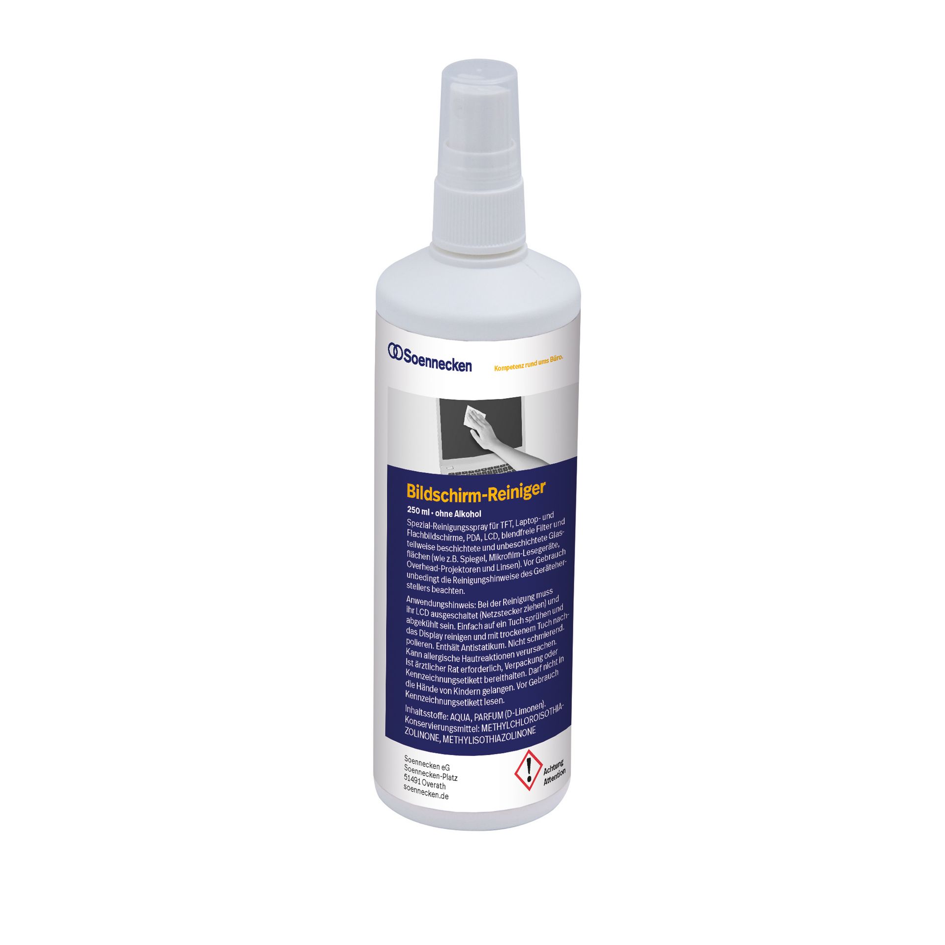 Reinigungsspray für Bildschirm/Glas/TFT 250ml