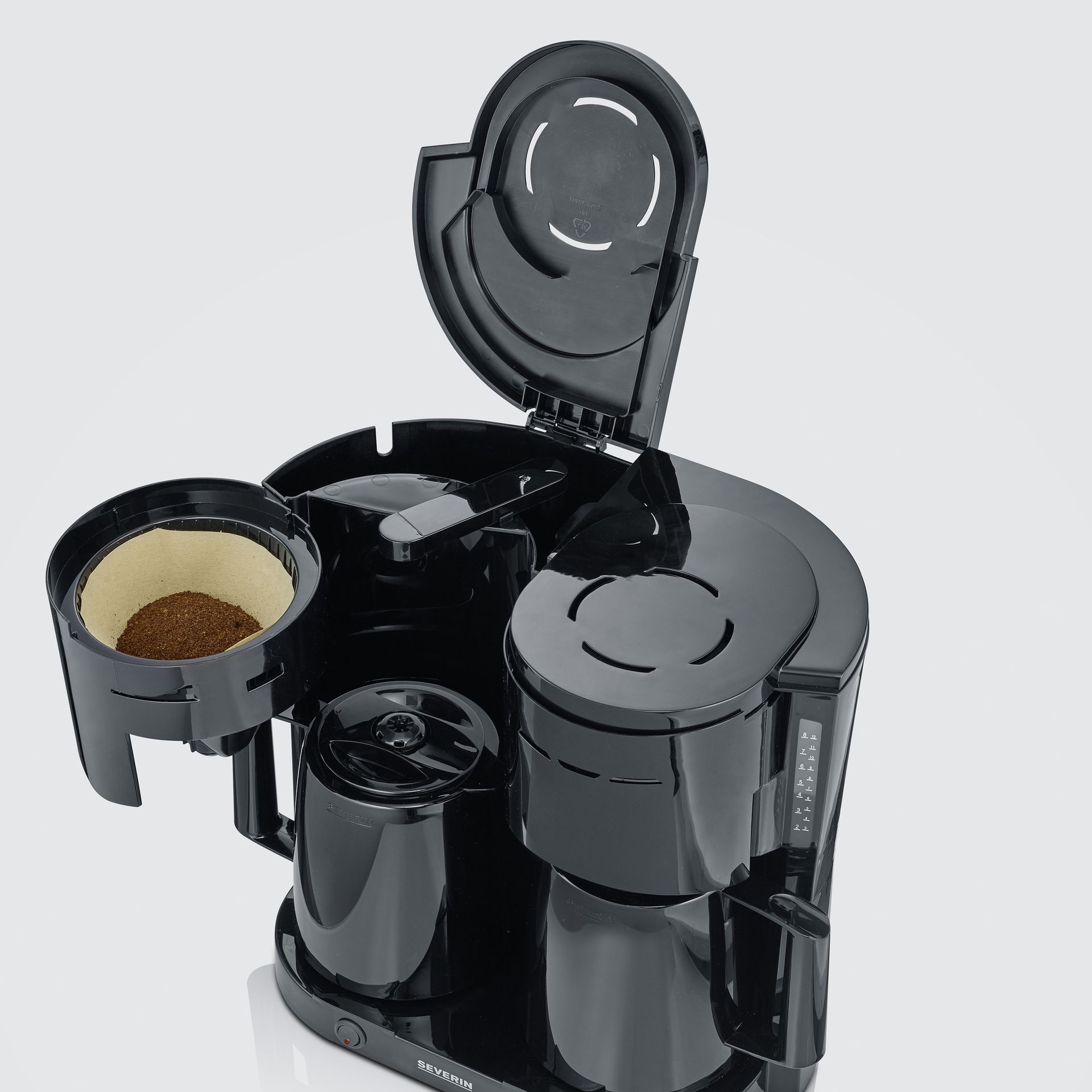 Duo-Filterkaffeemaschine sw