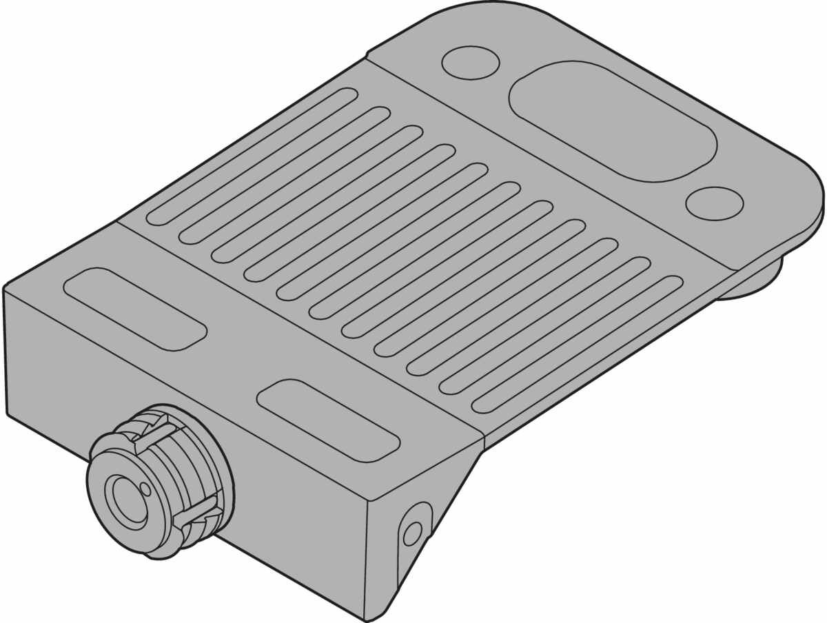 LEGRABOX Front-/Bodenstabilisierung, EXPANDO T, R7037 staubgrau