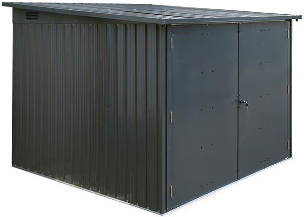Fahrradgaragefür 4 Fahrräder206 x 204 x 145/163 cm