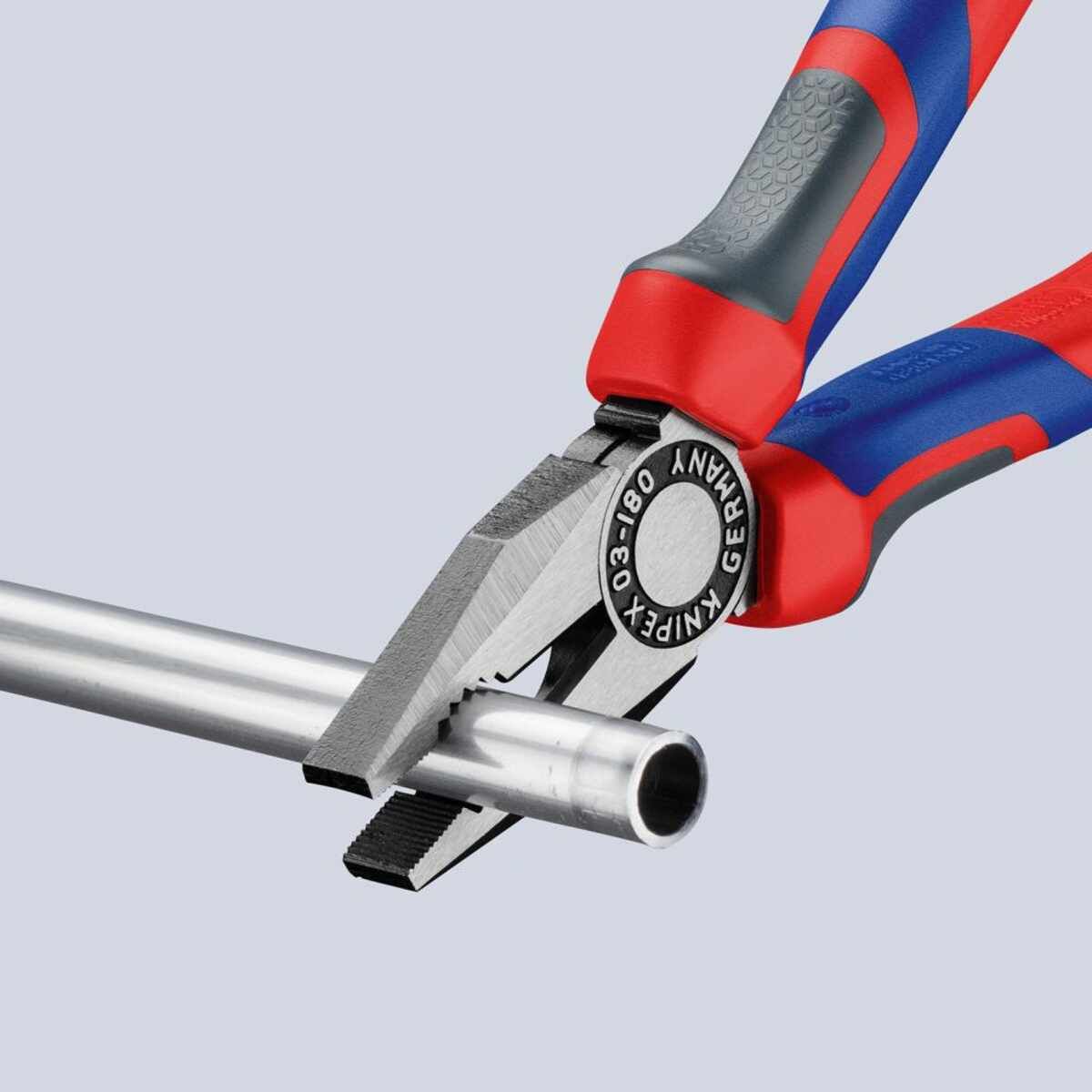 Kombinationszange poliertmit Mehrkomponenten-Griffen 160mm KNIPEX