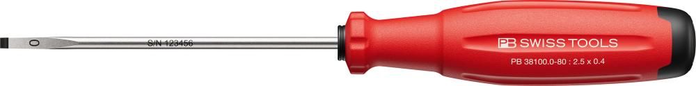 Schraubendreher Schlitz 2,5x0,4x 80mm SwissGrip EVO PB Swiss