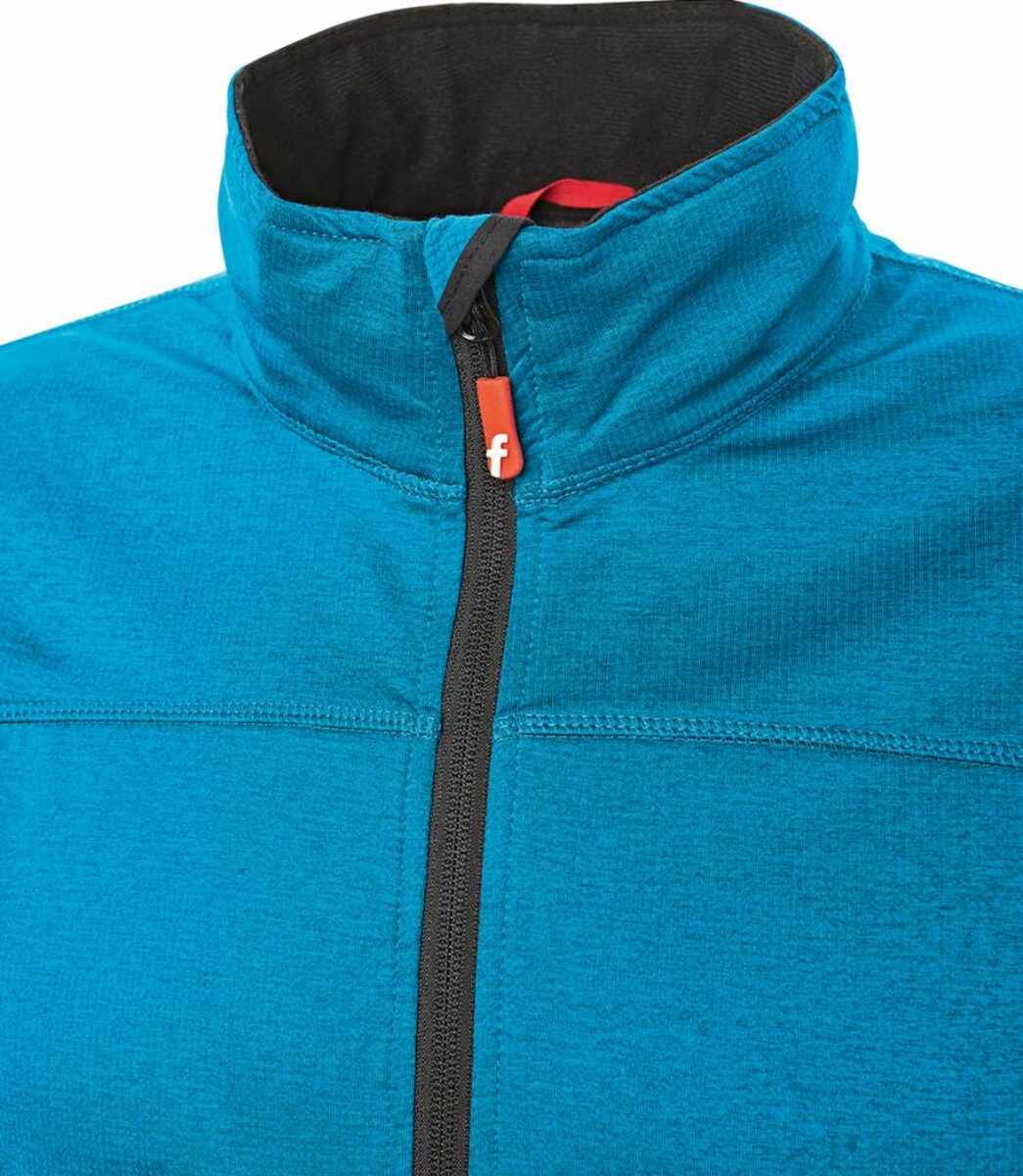 Tech-Fleecejacke türkis/schwarz meliert Gr. M Fortis Elements