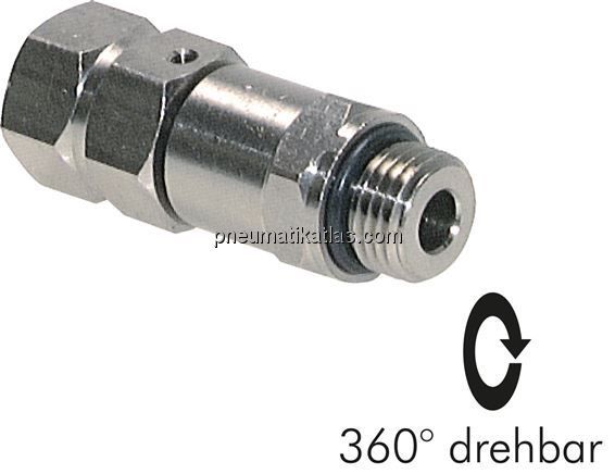 Schnell-Drehverschraubung G 1/8"(AG)-G 1/8"(IG)
