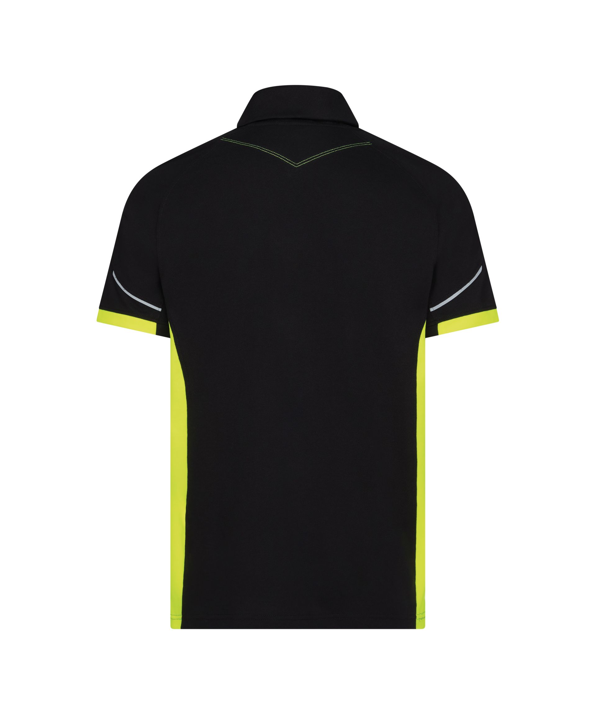 DASSY® Veracruz - Poloshirt - schwarz/neongelb, Gr. XS