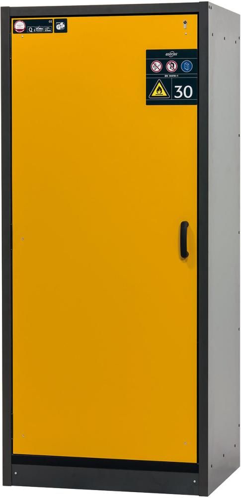 Schrank Q-Classic-30 864x1947 1Tür 3FB,Gelb