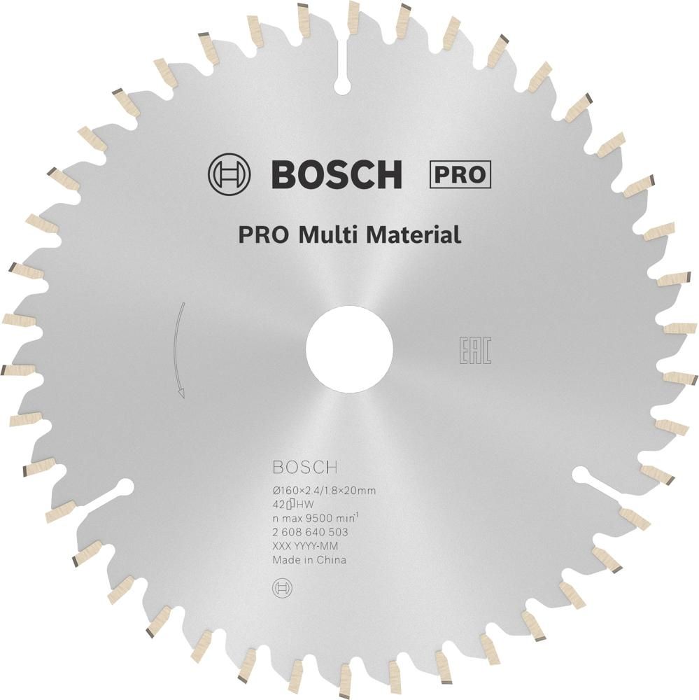 HM-Kreissägeblatt 160x2,4/1,8x20 42Z Bosch VE à 1 Stück Multi Material