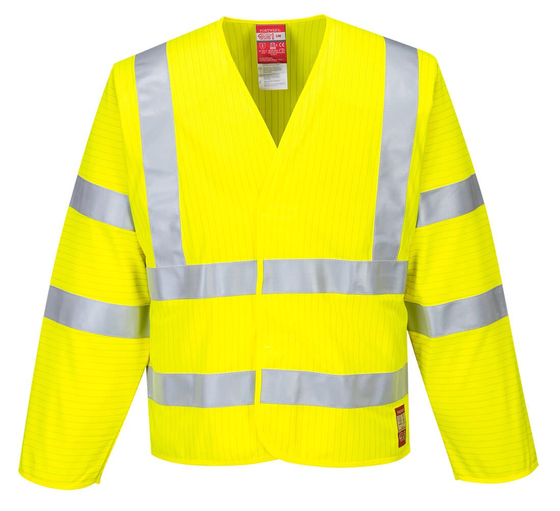 Portwest Bizflame Warnschutz-Weste, Gelb, Gr. L/XL
