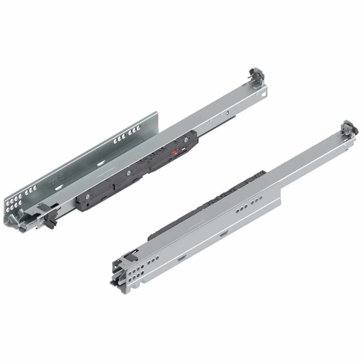 MOVENTO BLUMOTION int./für TOB geeignet/für SERVO-DRIVE geeignet, Vollauszug, Führung, 40 kg, NL=520 mm, für Kupplung, links/rechts, verzinkt