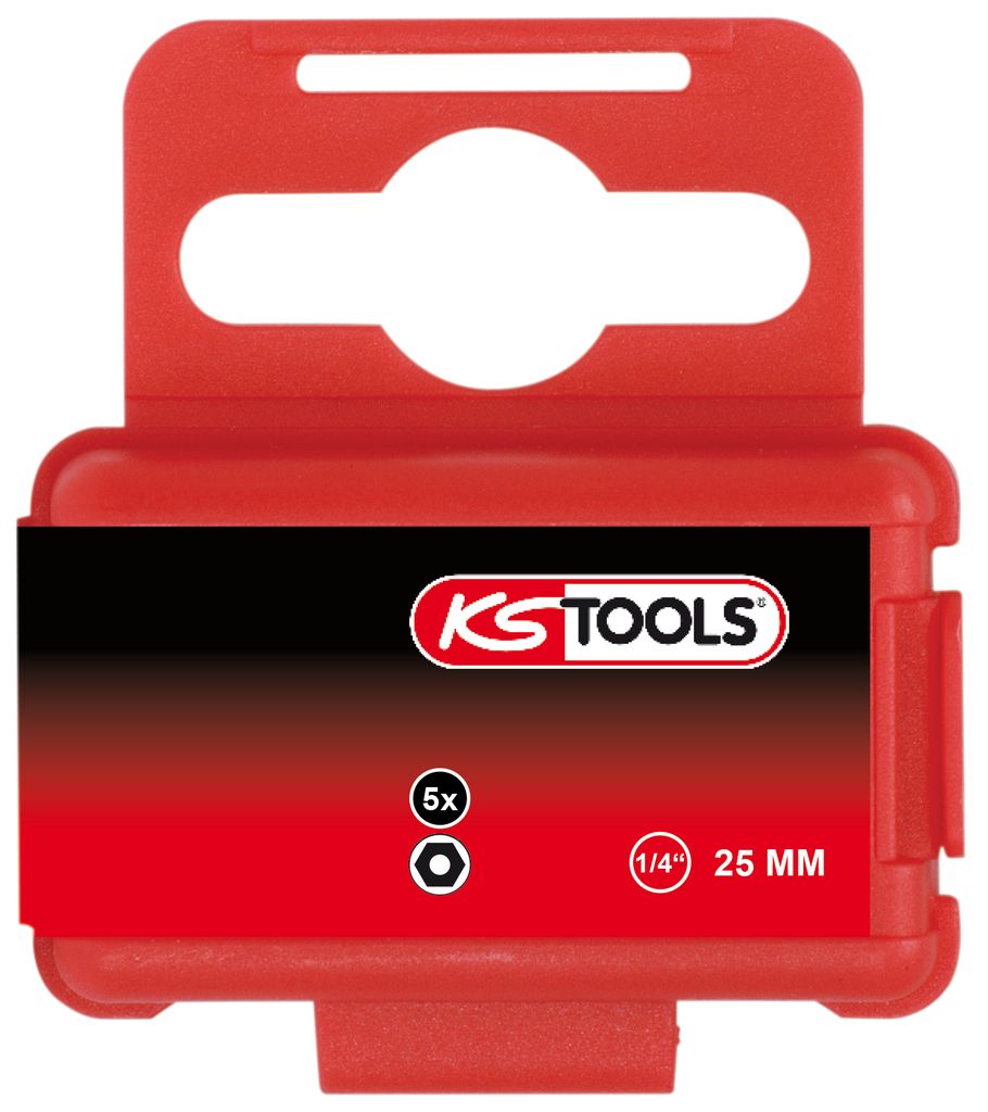 KS Tools 1/4" Bit Innensechskant, Bohrung, 25mm