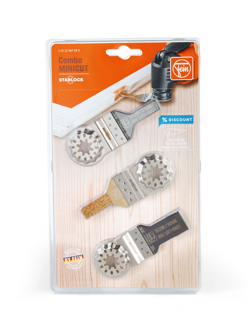 Multimaster Zubehör-Set Combo Minicut Fein 3-teilig Starlock