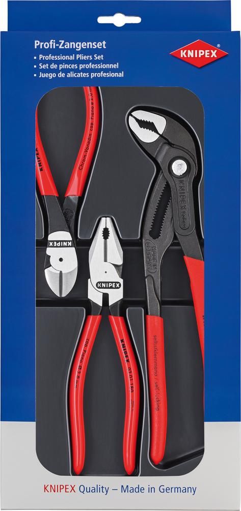 Zangen-Satz Kraft 3-teilig KNIPEX