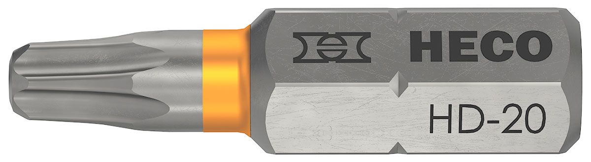 Bits, HECO-Drive, HD-20, Farbring: orange, im Blister à 10 Stück