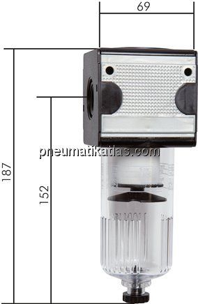 MULTIFIX Filter, G 1/2", Baur. 2, Kunststoffbehälter