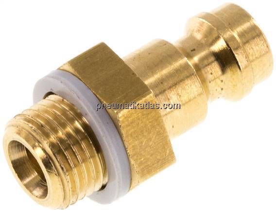 Kupplungsstecker (NW5) G 1/8"(AG), Messing