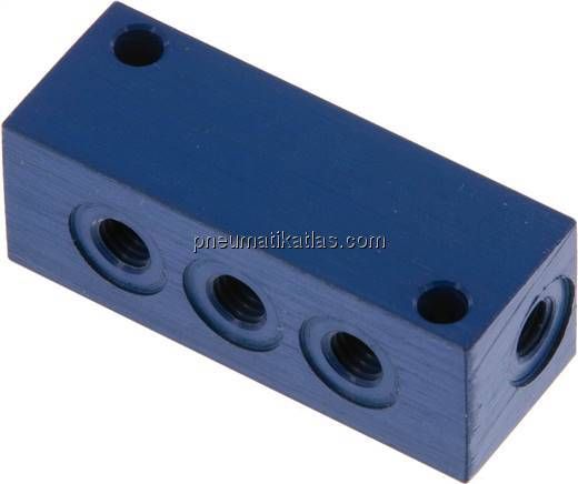 Verteilerleiste 4 x M 5, Aluminium
