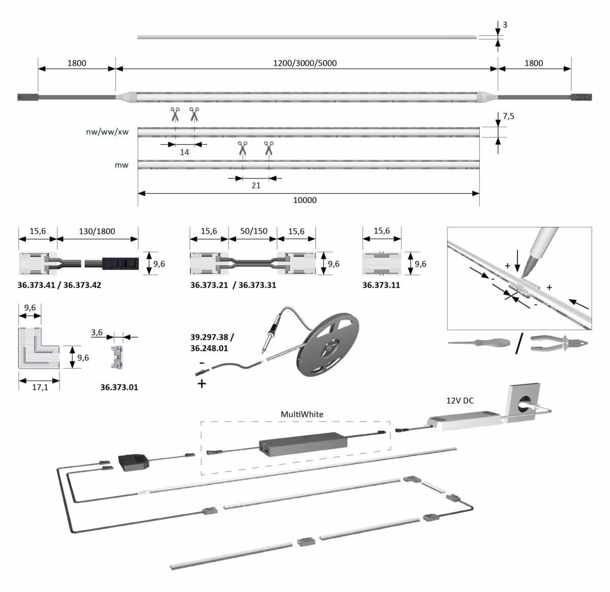 Versa Linear 600 12VDC mw
