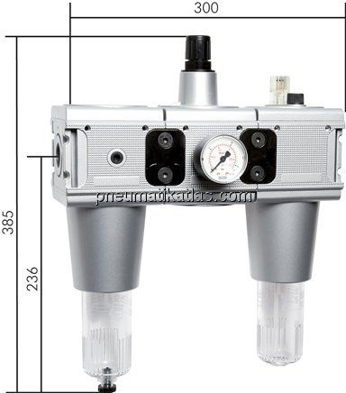 MULTIFIX Wartungseinheit (5), 3-tlg., G 3/4", 0,5 - 10 bar