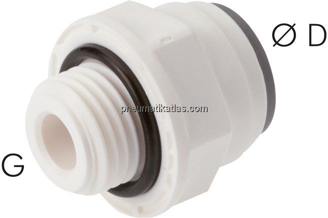 Gerader Steckanschluss G 1/8"-4mm, IQS-LE (EPDM-Dichtung)