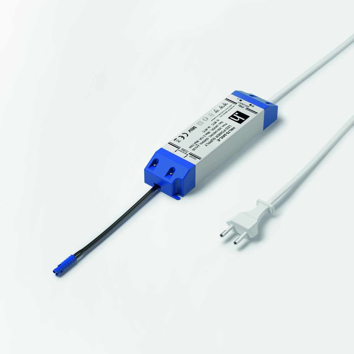 LED EVG 24VDC, 0-75W, 200-240V 50/60Hz, 2m EFS, 0.