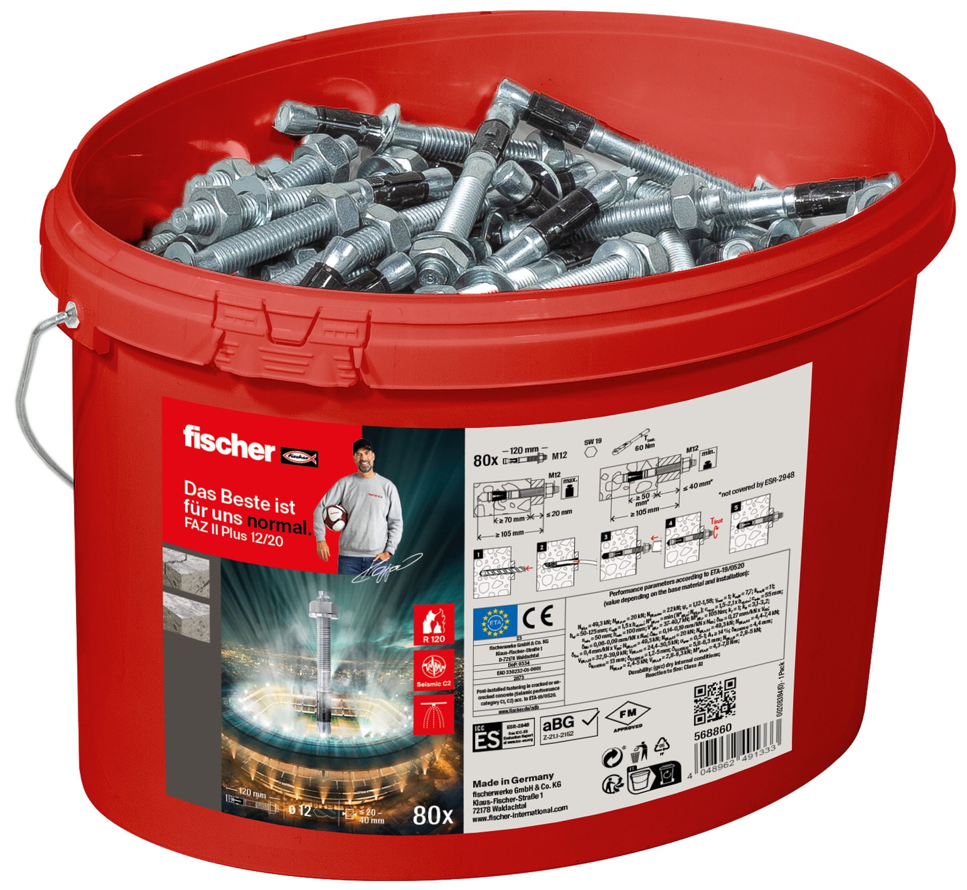 Fischer Promo24 FAZ II Plus 12 20 Eimer (80)