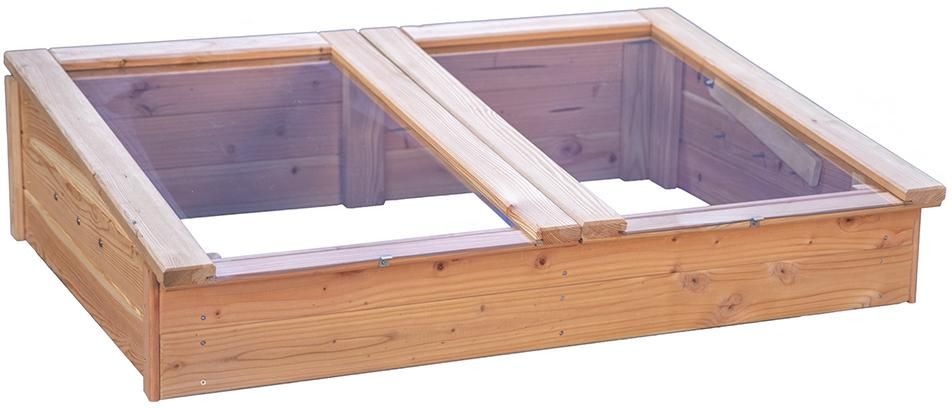 TONDERN-Frühbeet 119 x 80 x 21/30 cm, vorgefertigte Elemente Lärche