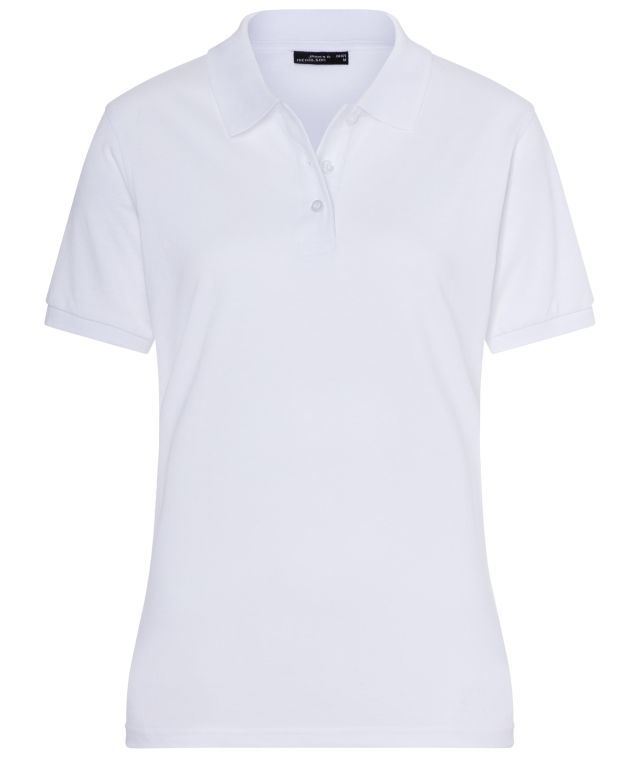 Classic Polo Ladies Hochwertiges Polohemd mit Armbündchen weiß, Gr. S