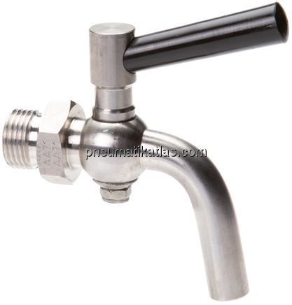 Edelstahl-Ablasshahn G 1/8", PN 6