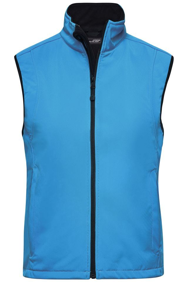 Ladies' Softshell Vest Trendige Weste aus Softshell blau, Gr. S