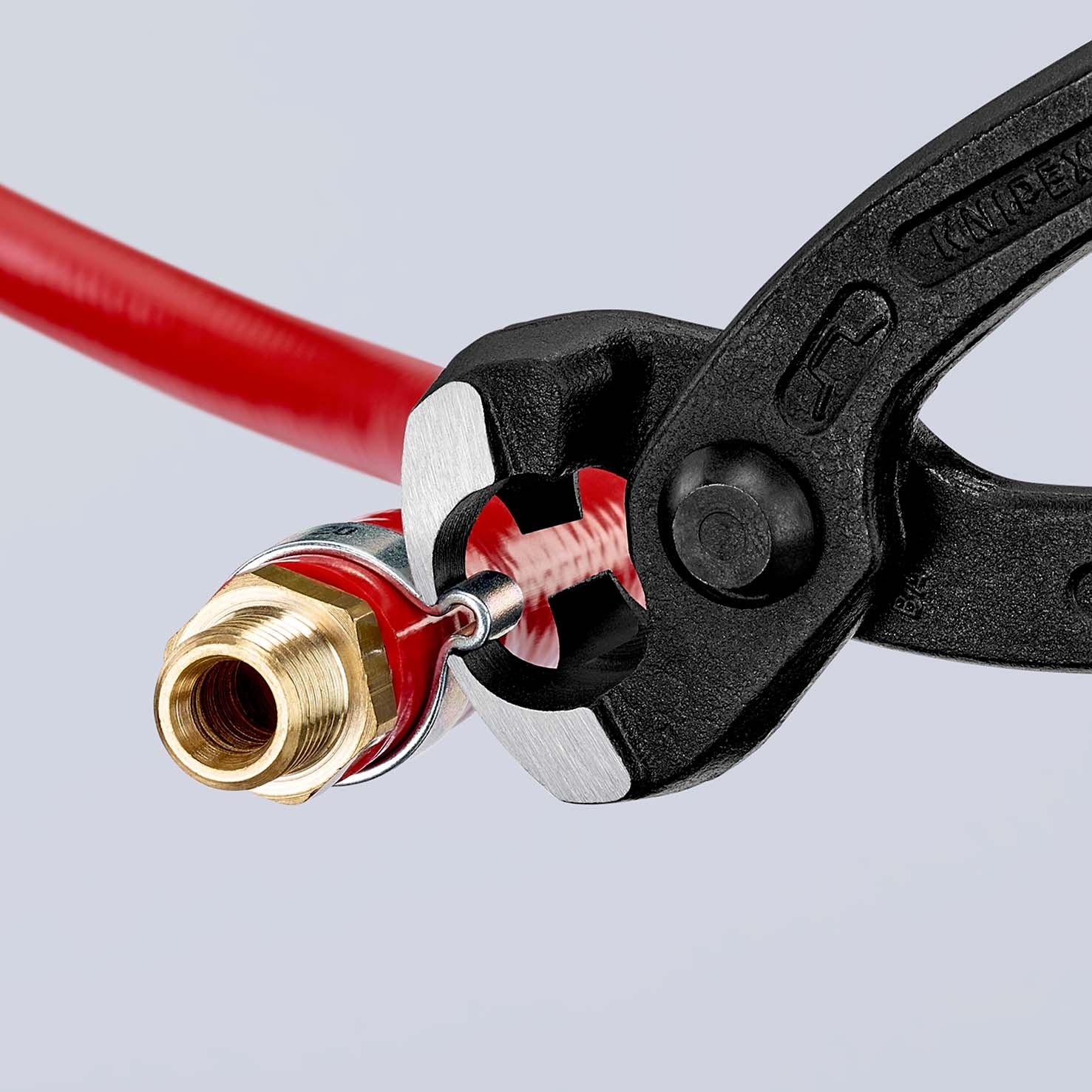 KNIPEX Ohrklemmenzange mit Kunststoff überzogen