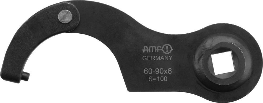 Gelenk-Hakenschlüssel mitZapfen 35-60mm für Drehmomentschlüssel 1/2" AMF