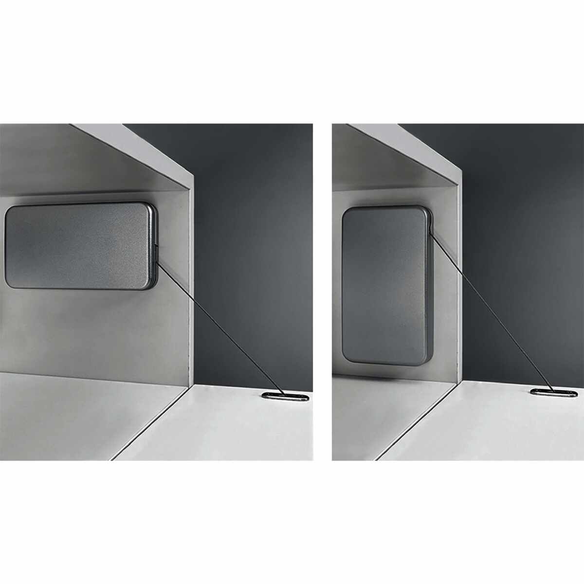 Klappenhalter mit Seilzug Lift Mini, 100N
