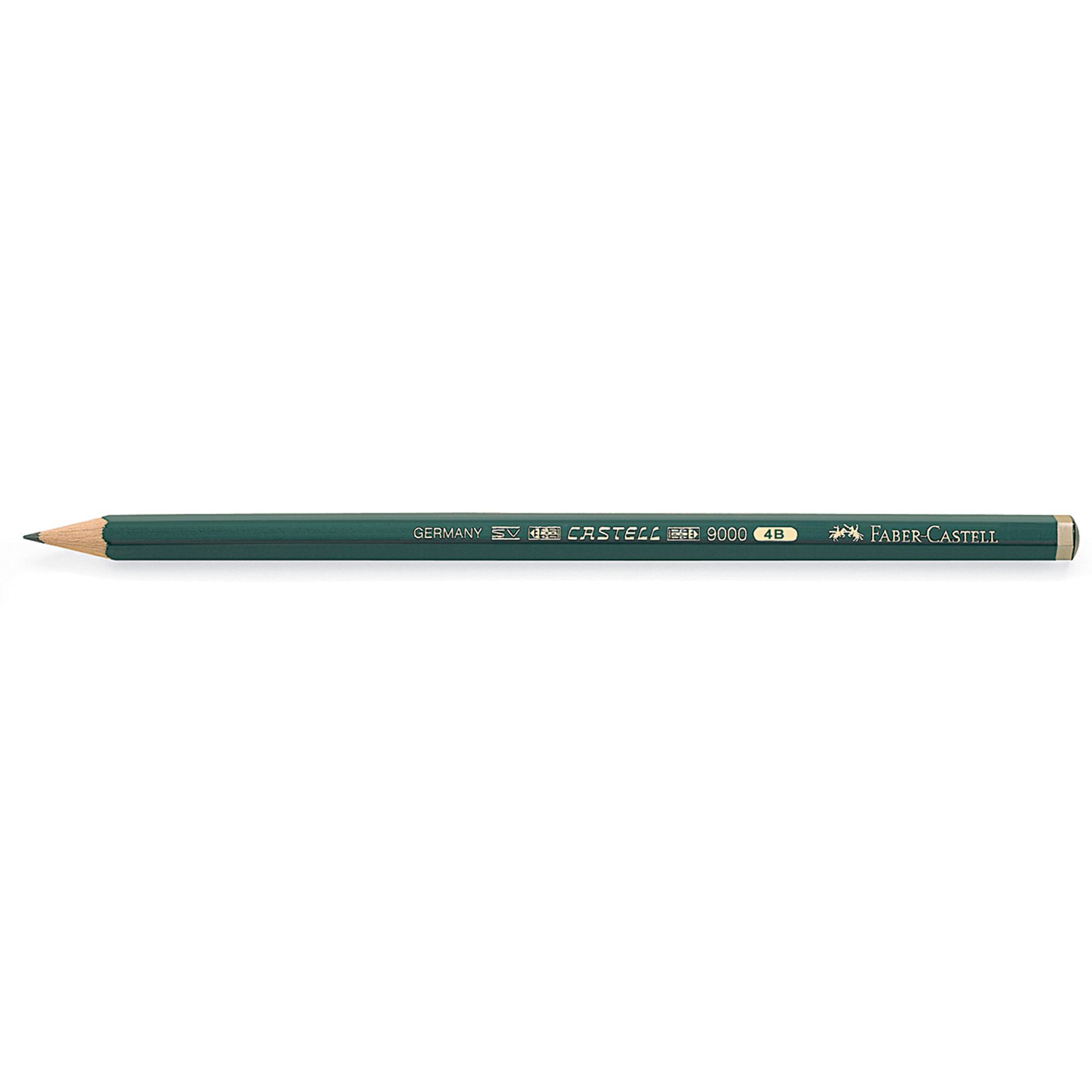 Bleistift CASTELL 9000 4B dunkelgrün