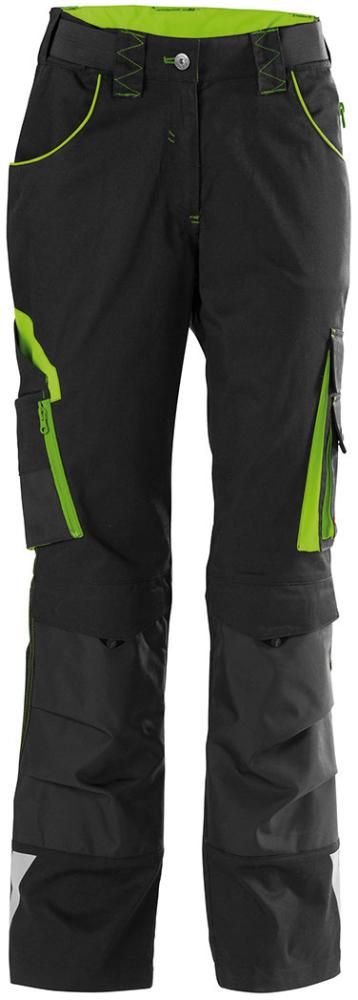 FORTIS Damen Bundhose 24,schw./limegreen, Gr. 36