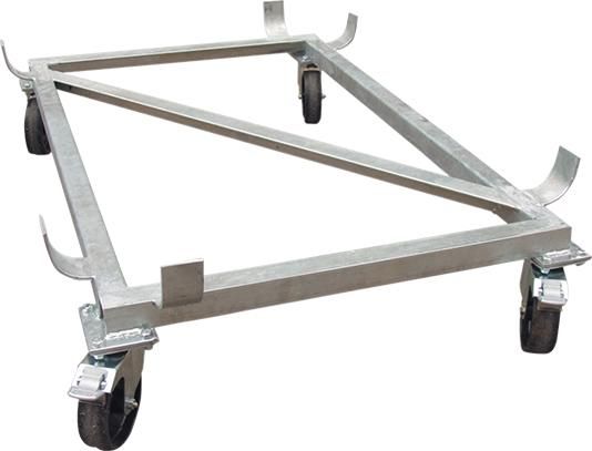 Lenkrollengestell für Behälter 400 l CEMO