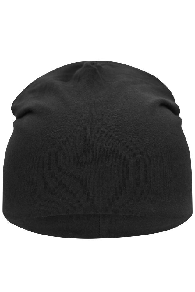 Jersey Beanie Aus hochwertigem Single-Jersey schwarz, Gr. one size