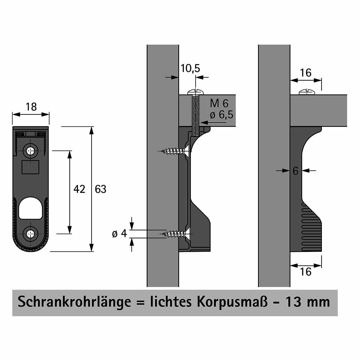 Schrankrohrlager Sl786 Dd Ni Unterschr.