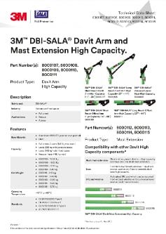 3M™ DBI-SALA® 145 cm Mastverlängerung für beengte Räume, hohe Kapazität, 8000115