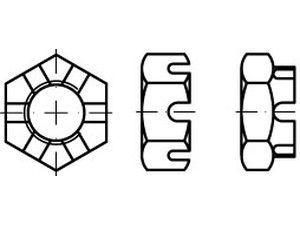DIN 937 17 H M 16 S