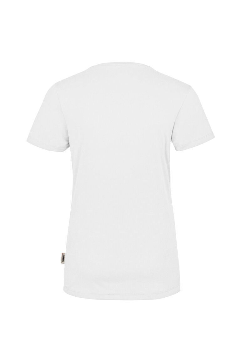 HAKRO Damen V-Shirt COOLMAX® weiß, XS