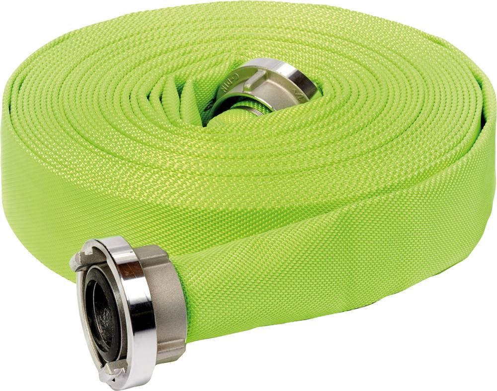 Feuerwehrschlauch SYNTHETIC 3Z Reflex gelb,DIN 14811 Klasse 1, B/75 Storz LM-Kuppl 20m Parsch