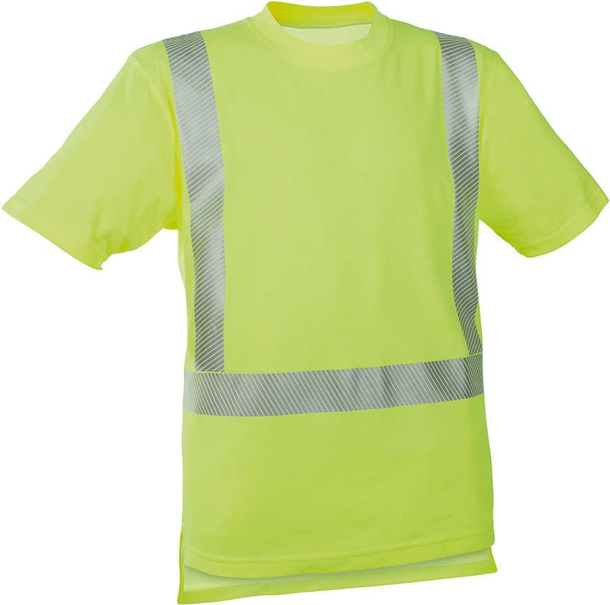Warn-T-Shirt leuchtgelb, Gr. XL