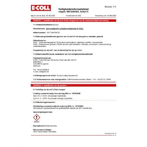 PU-Schaumentferner 150ml E-COLL