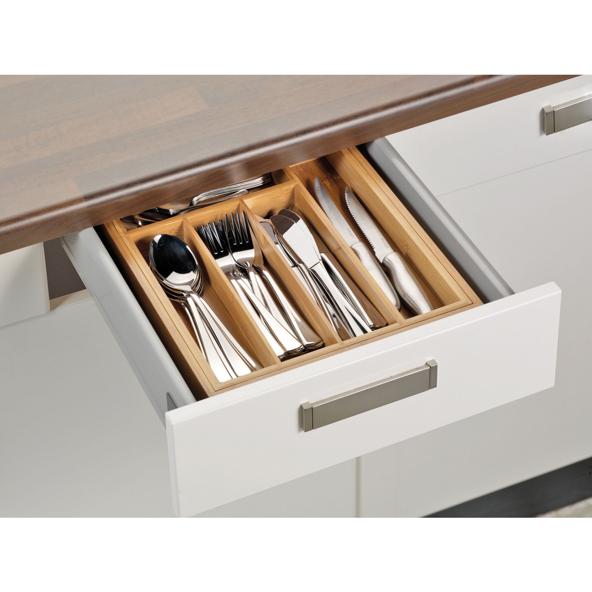 Besteckkasten Bambus 33,5x6cm braun