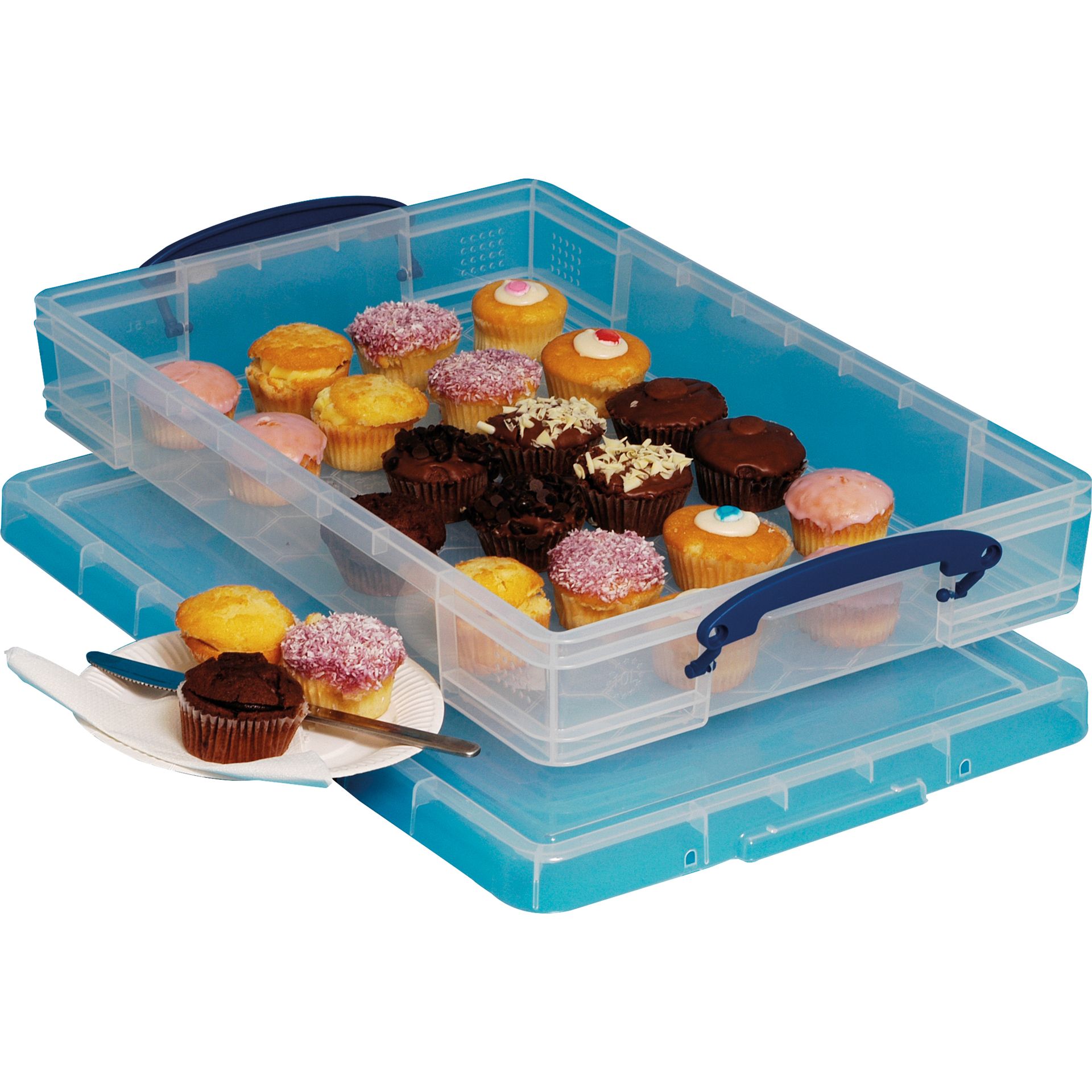 Aufbewahrungsbox 34x8,5x52cm 10l transparent