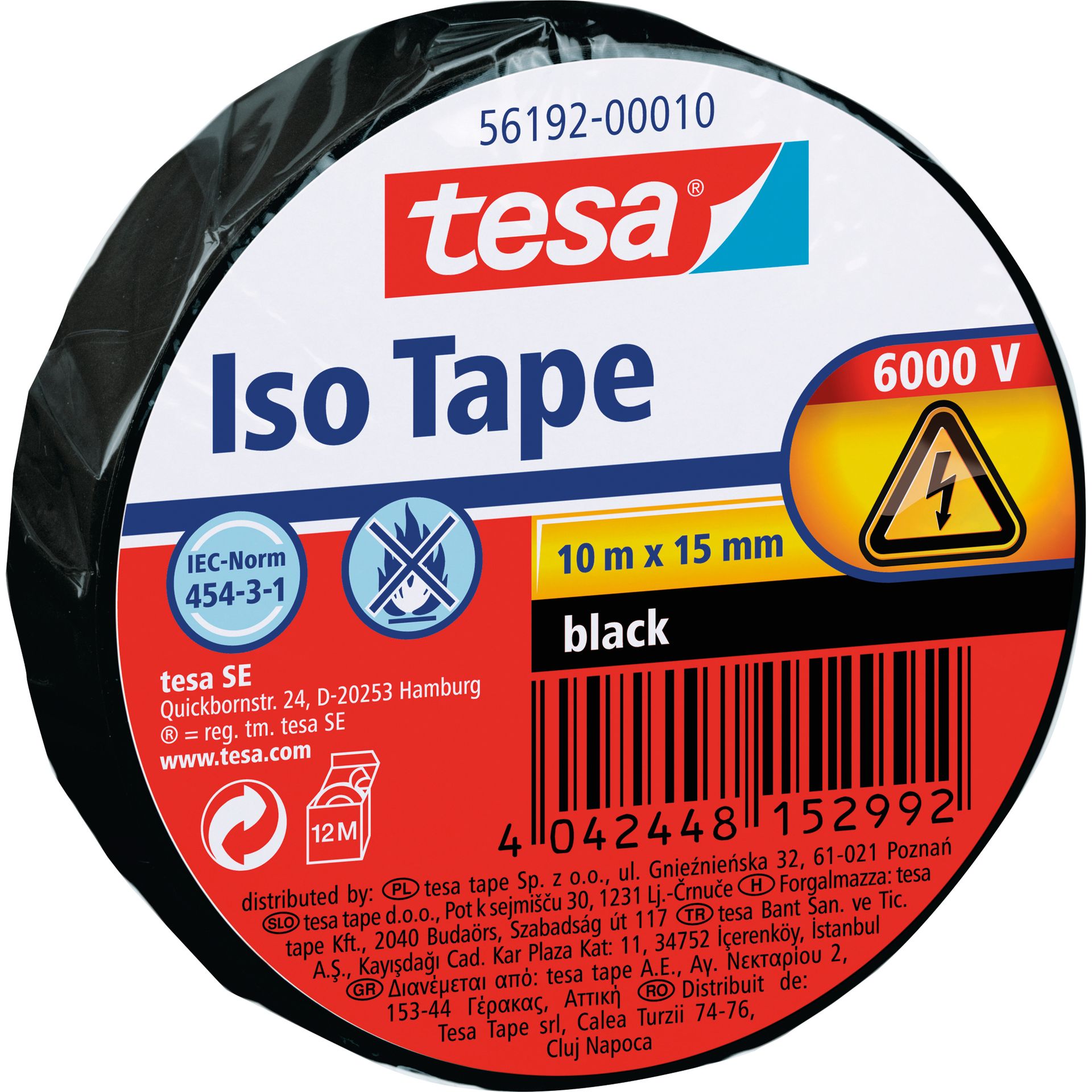 Isolierband 15mmx10m schwarz
