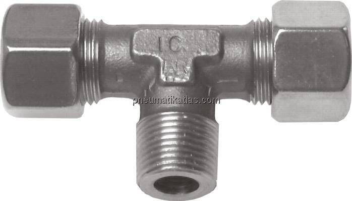T-Schneidringverschraubung NPT 3/4"-22 L (M30x2), 1.4571
