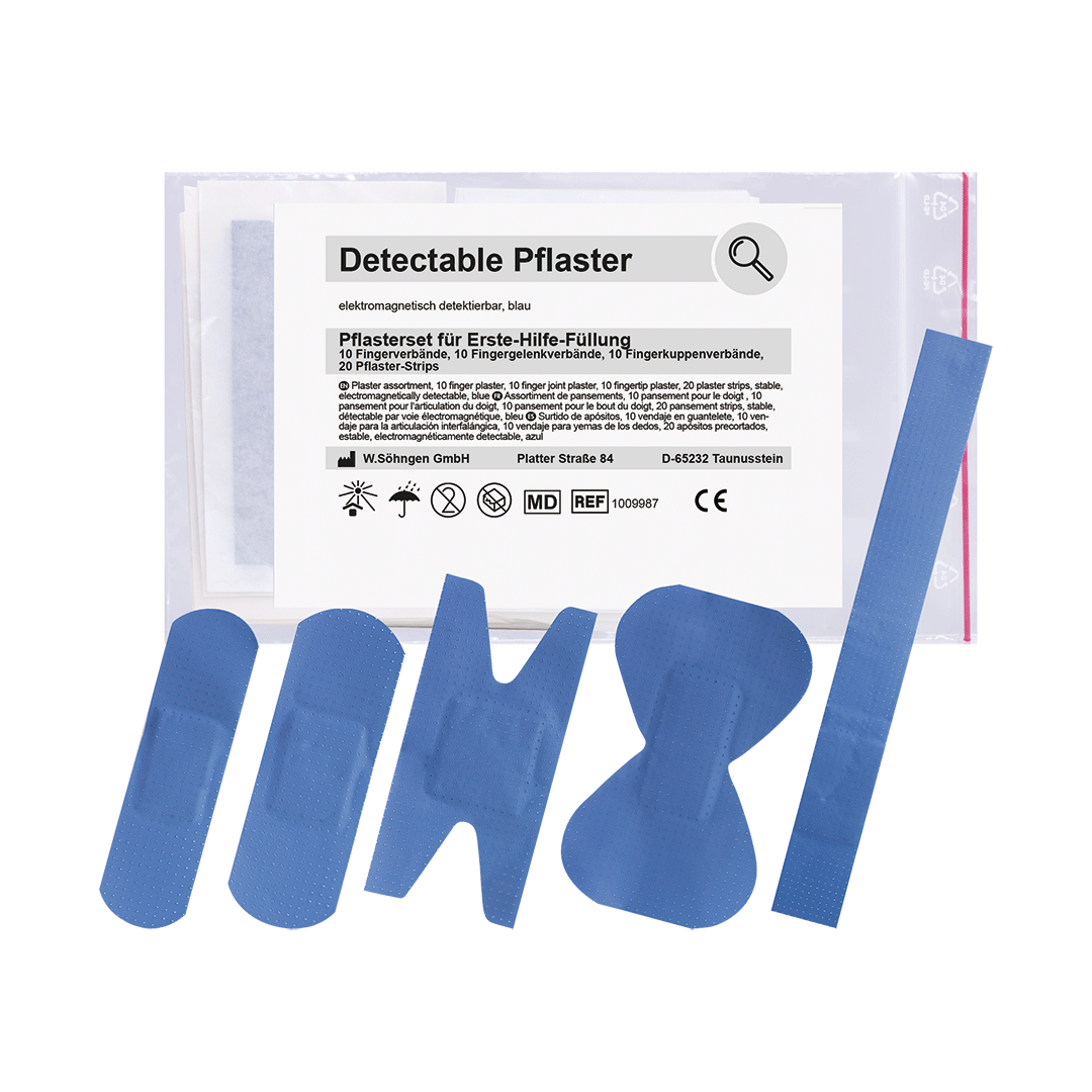 Detectables Pflasterset für Erste-Hilfe-Füllung