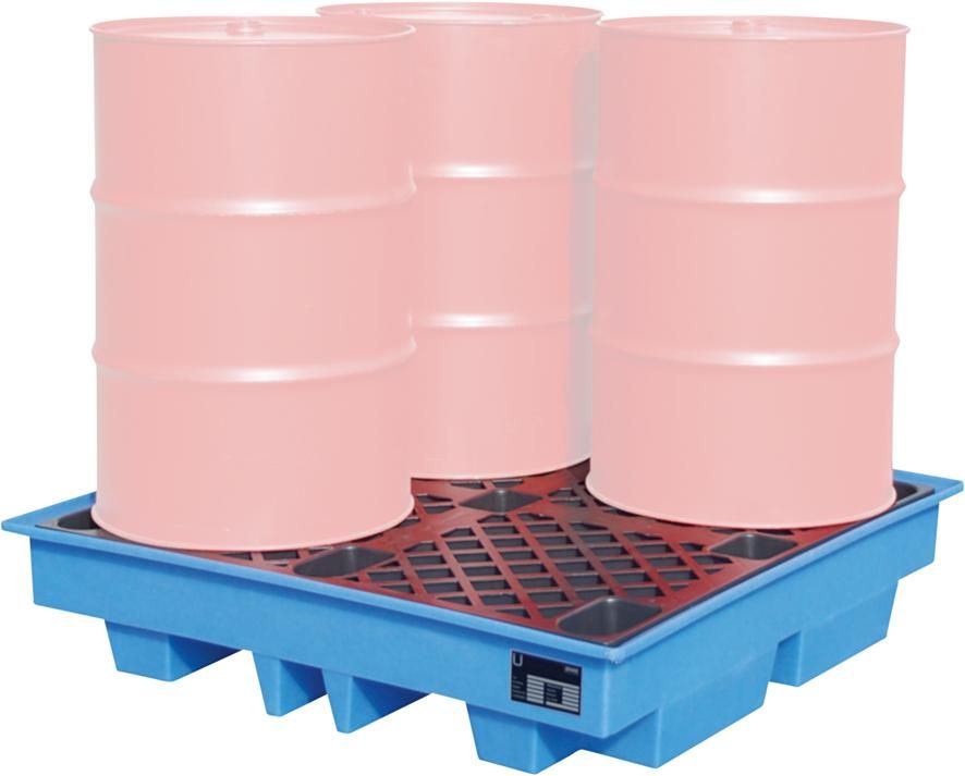 Auffangwann 1280x1280x2754 Fässer a 200 l