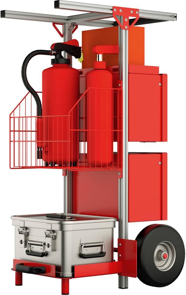 SafeCaddy "Brandschutz" mit Beladung SafeCaddy Brandschutz mit Beladung